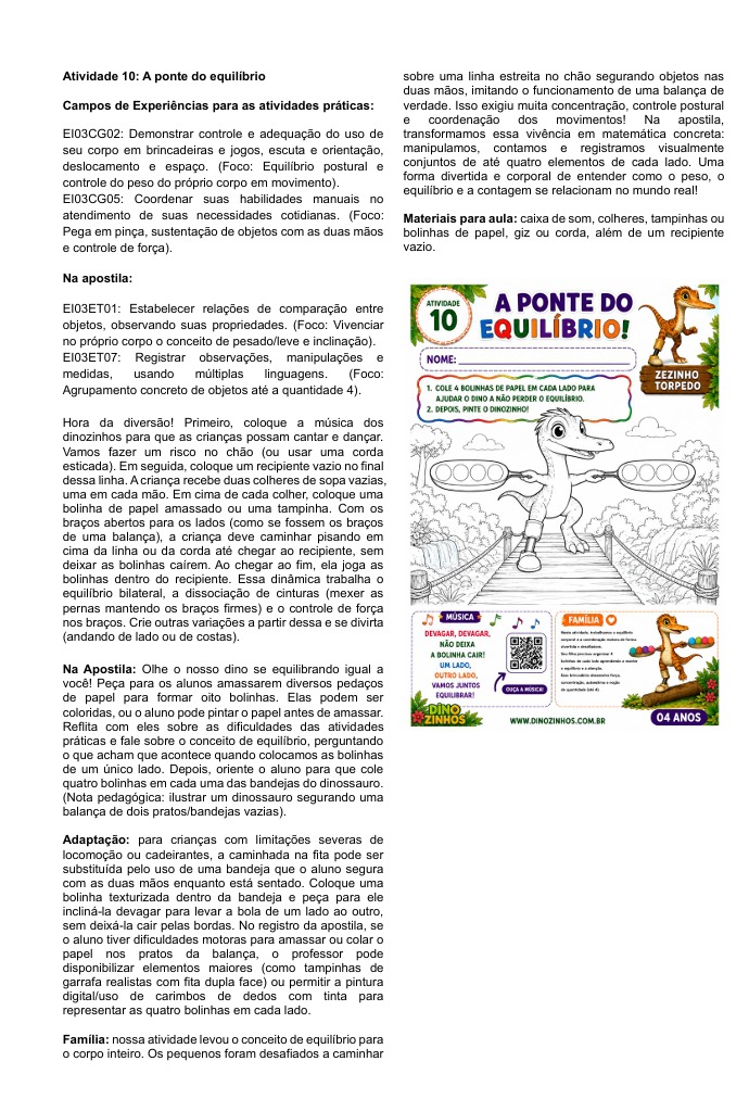 Caderno professor 04 anos - Atividade 10