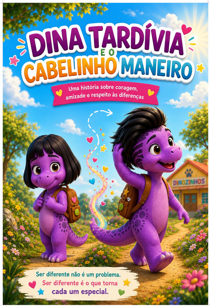 Livro Dina Tardívia e o Cabelinho Maneiro